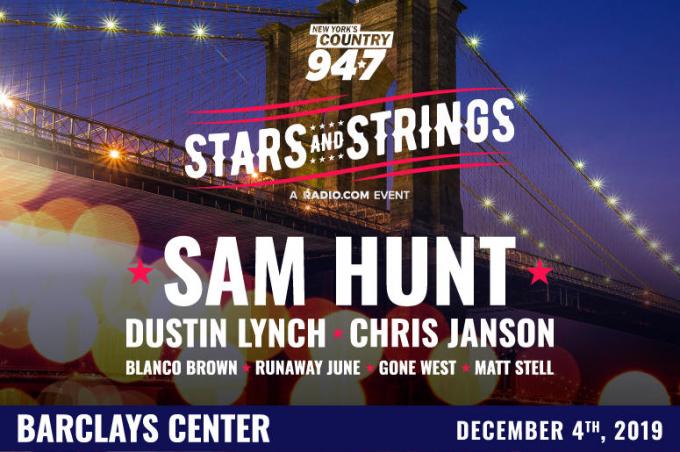 Stars & Strings: Sam Hunt, Dustin Lynch, Chris Janson & Runaway June at Barclays Center