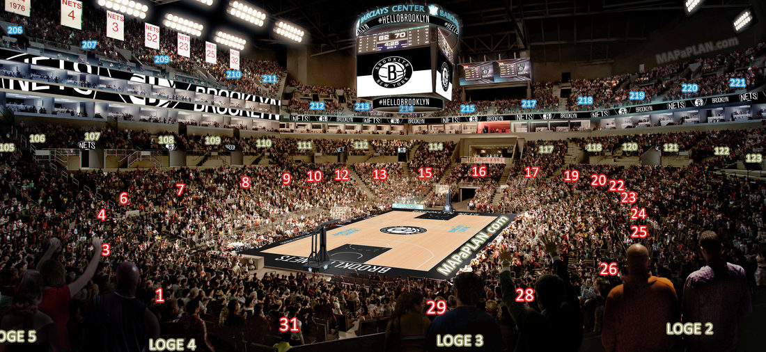 Brooklyn Nets Barclays Seating Chart